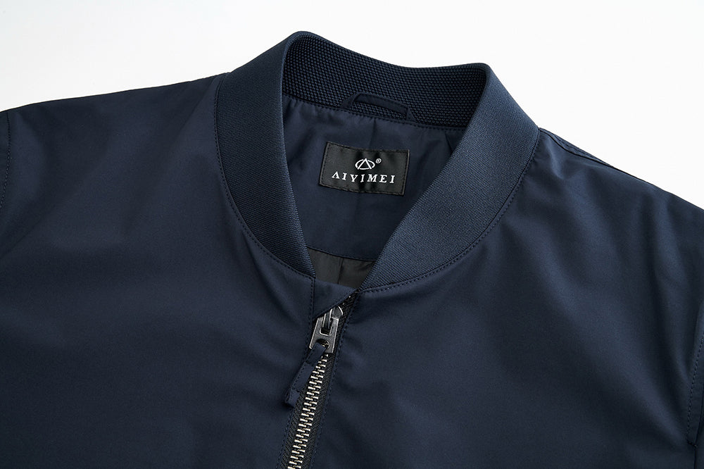 【IN STOCK】Mens Water and Wind Resistant Rain Jacket Mens Lightweight Windbreaker Bomber jacket