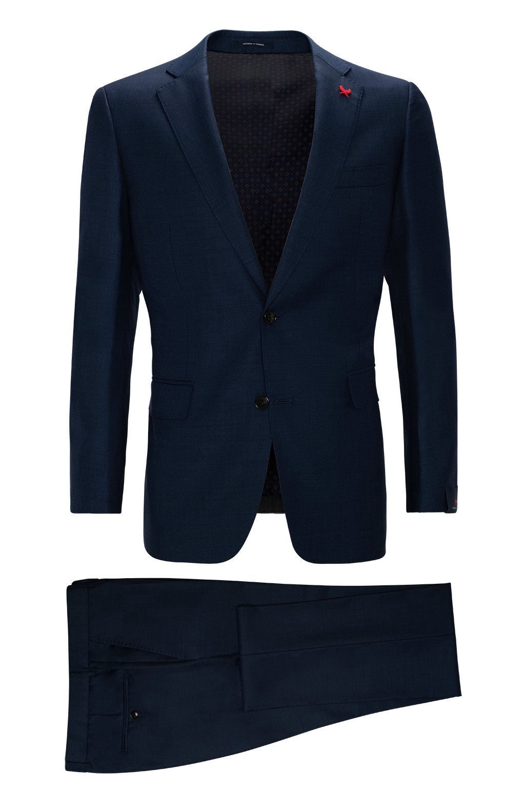 【SAMPLE PRICE】Men's tailored wool suit fully lined notch lapel two buttons