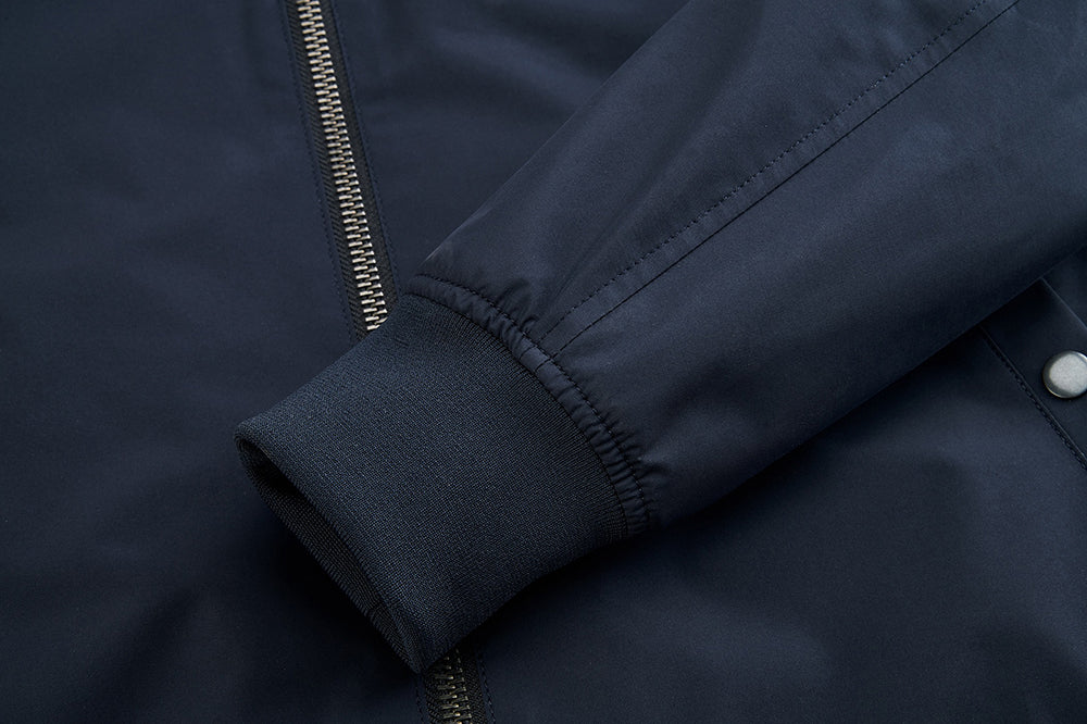 【IN STOCK】Mens Water and Wind Resistant Rain Jacket Mens Lightweight Windbreaker Bomber jacket