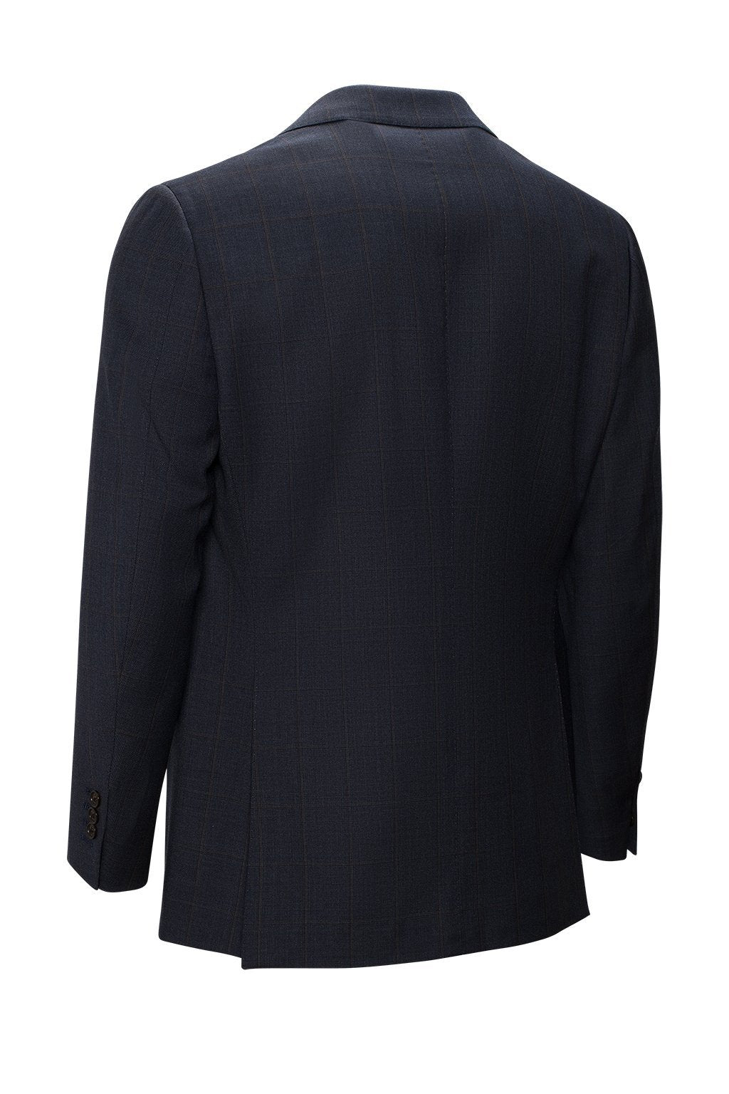 【SAMPLE PRICE】Men's tailored wool suit fully lined peak lapel two buttons flat front trouser