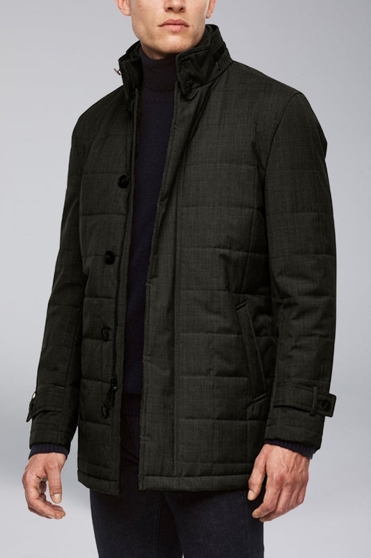 【SAMPLE PRICE】Men's technical pure wool car coat