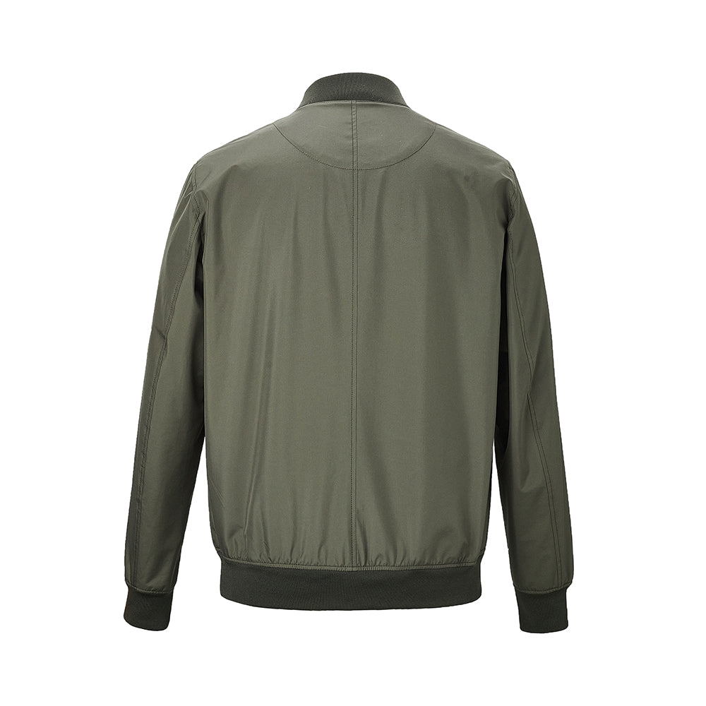 【IN STOCK】Mens Water and Wind Resistant Rain Jacket Mens Lightweight Windbreaker Bomber jacket