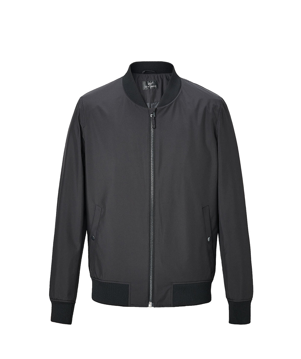 【IN STOCK】Mens Water and Wind Resistant Rain Jacket Mens Lightweight Windbreaker Bomber jacket