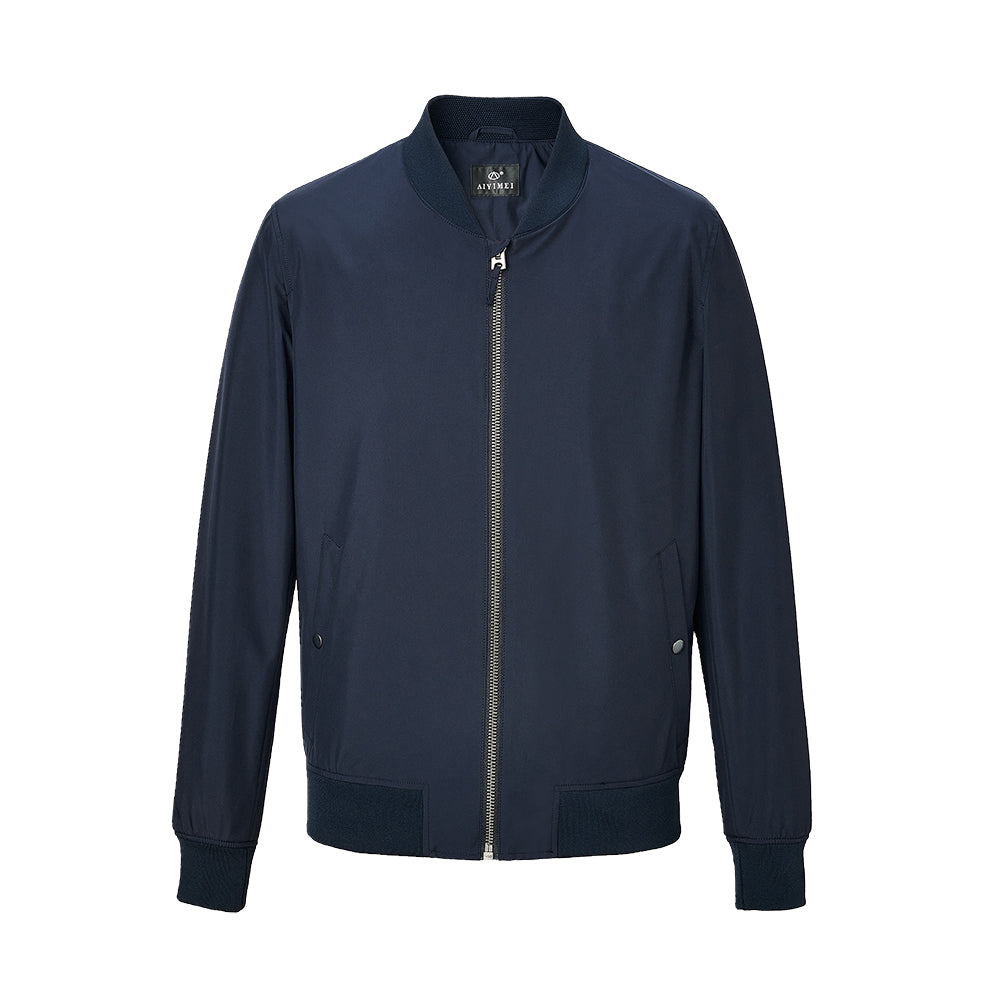 【IN STOCK】Mens Water and Wind Resistant Rain Jacket Mens Lightweight Windbreaker Bomber jacket