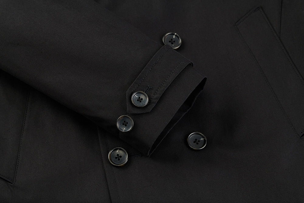 【IN STOCK】Mens Double Breasted Windproof Trench Coat