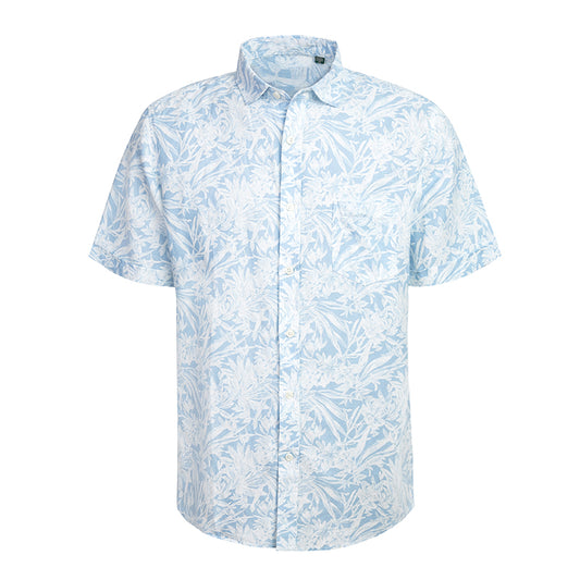 【SAMPLE PRICE】Casual Shirts Cotton Men's Hawaiian Printing Retro Trend Men's Short-Sleeve Shirts