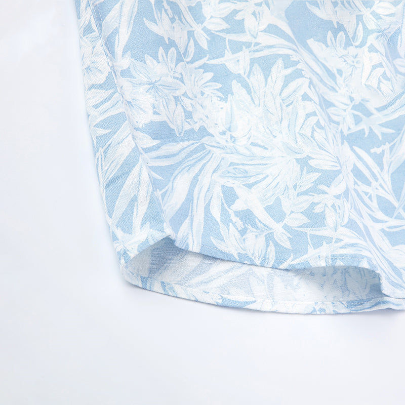 【SAMPLE PRICE】Casual Shirts Cotton Men's Hawaiian Printing Retro Trend Men's Short-Sleeve Shirts