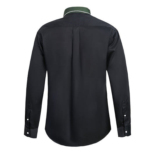 【SAMPLE PRICE】Casual Shirts Cotton Men's New Korean Splice Long-Sleeve Shirts