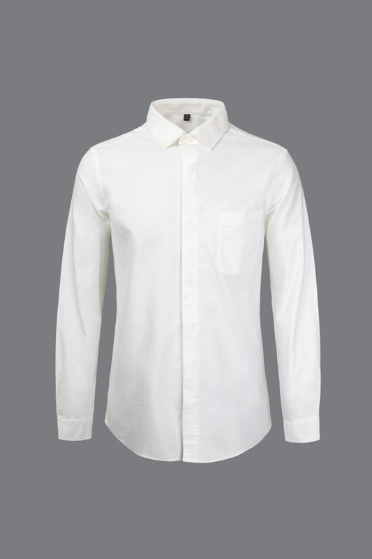 【SAMPLE PRICE】Formal Shirts Cotton Men's White Long Sleeve Shirts Dresses Clothing Shirts