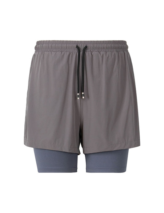 Men's 2 in 1 Workout Running Shorts