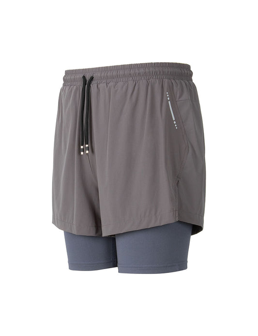 Men's 2 in 1 Workout Running Shorts