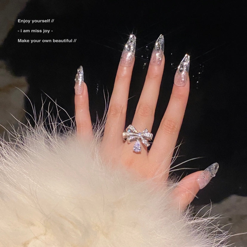 Diamond bow Ring