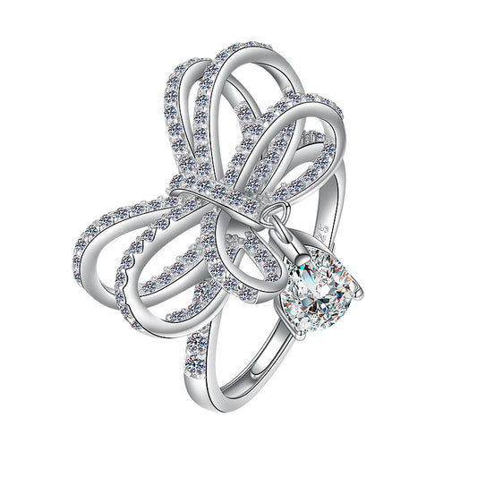 Diamond bow Ring