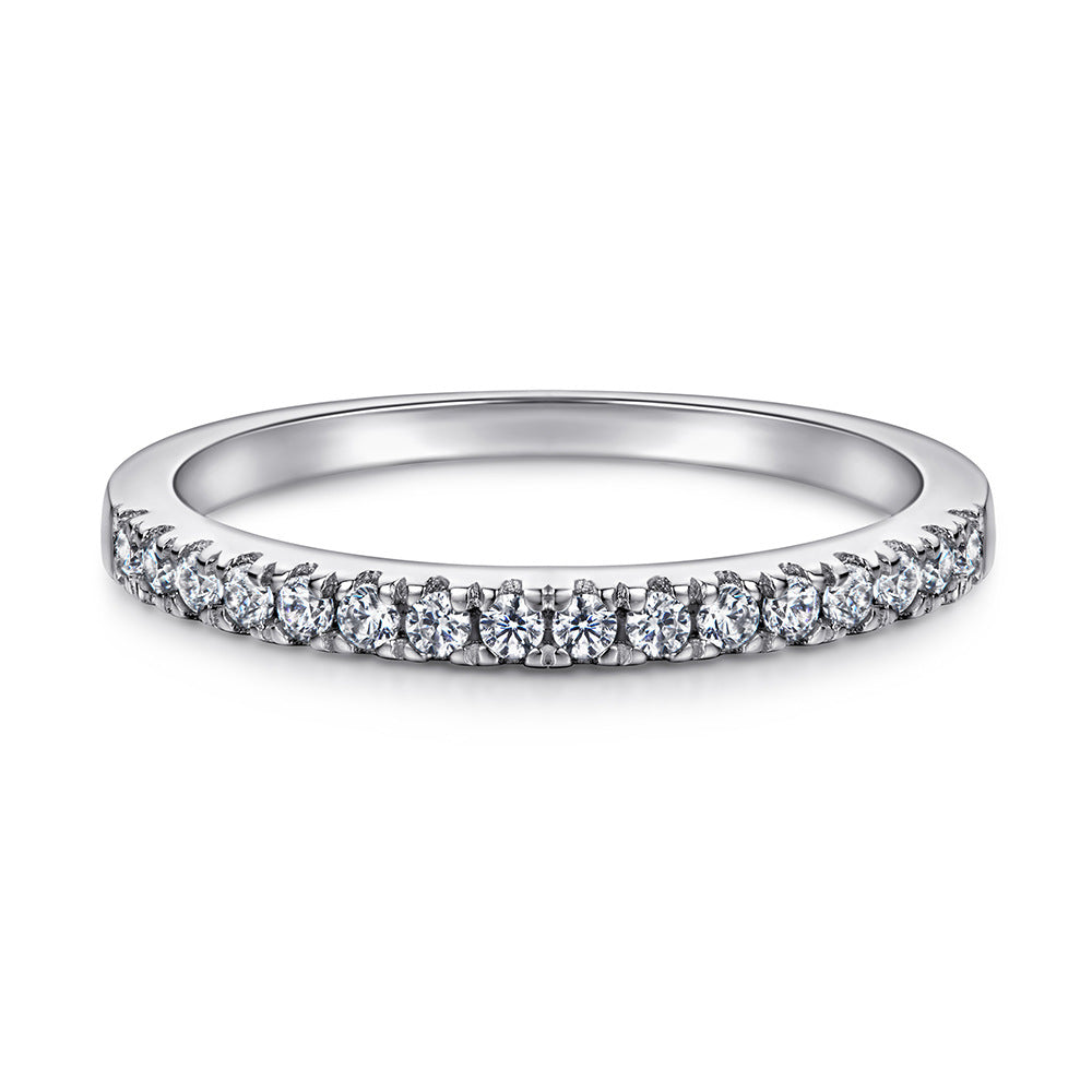 Full diamond Love ring
