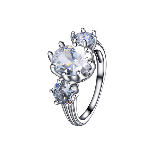 Three-piece diamond ring