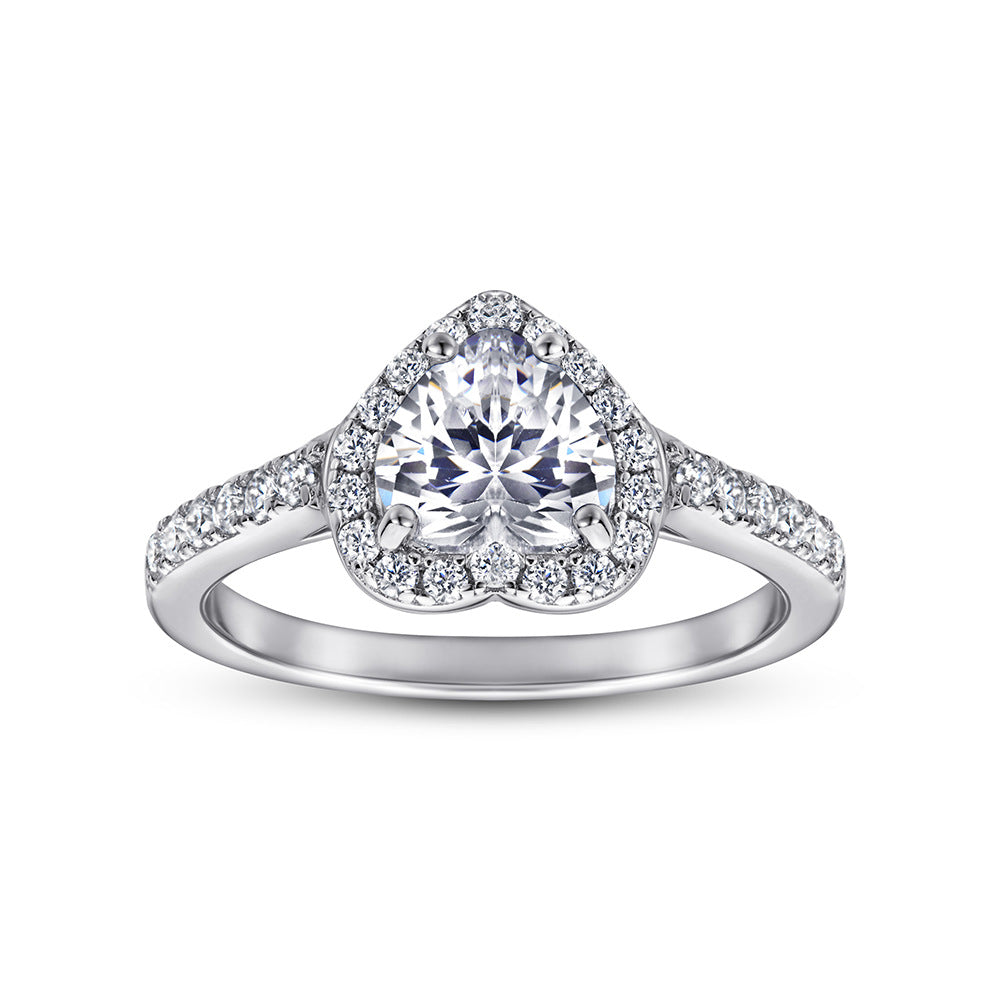 Full diamond Love ring