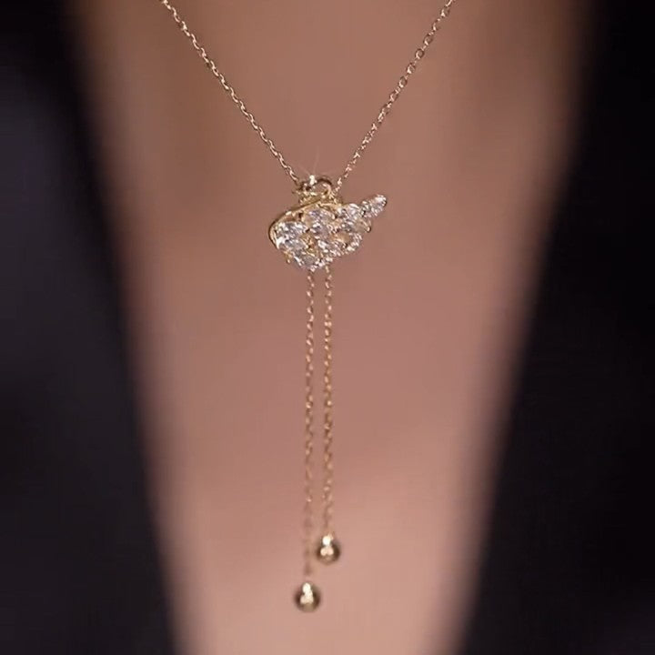 Rose Gold Swan Necklace