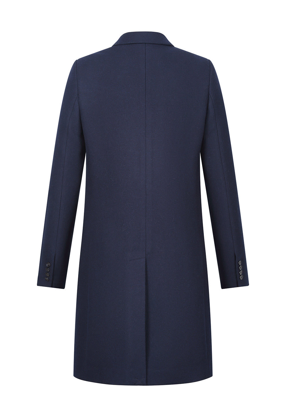 Mens fitted best sale wool coat