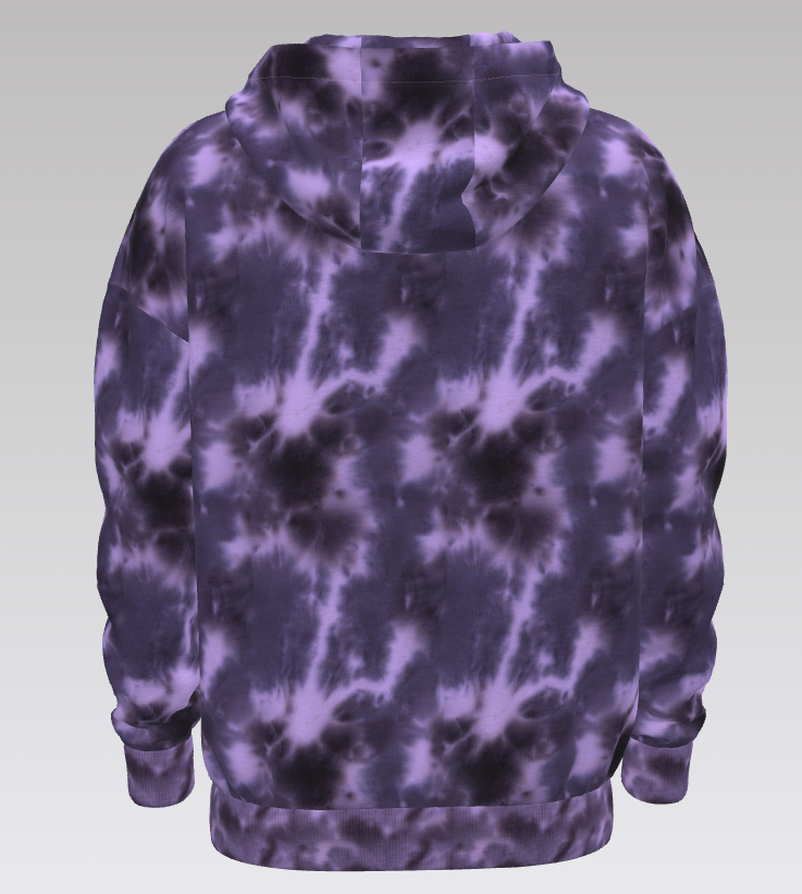 【SAMPLE PRICE】TIE-DYE PULLOVER HOODIE SWEATSHIRT