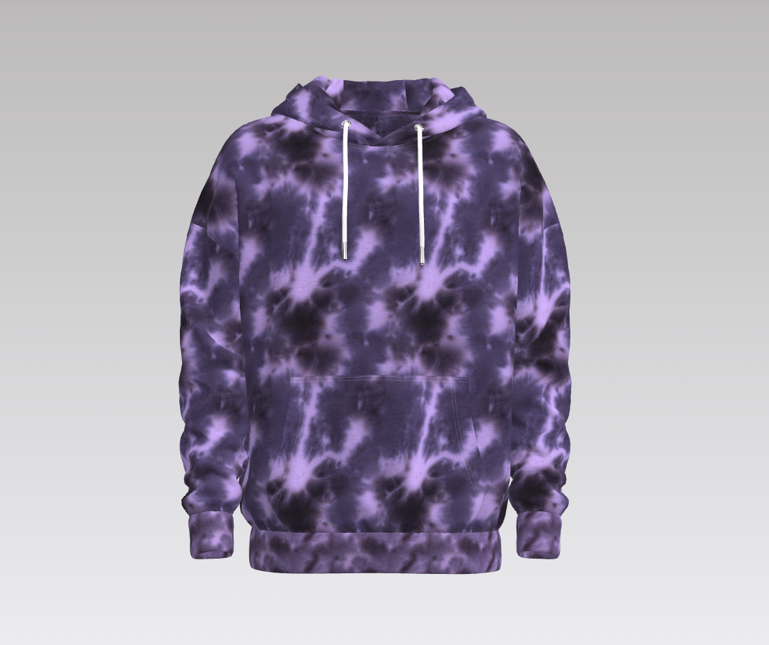 【SAMPLE PRICE】TIE-DYE PULLOVER HOODIE SWEATSHIRT