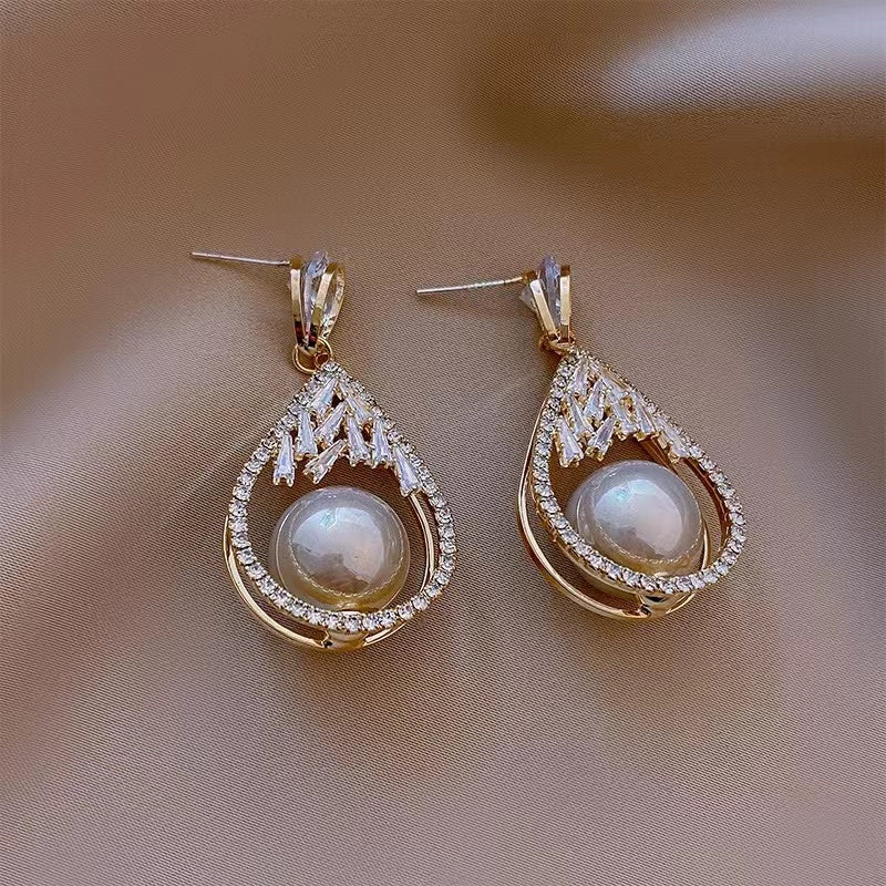 Pearl earrings