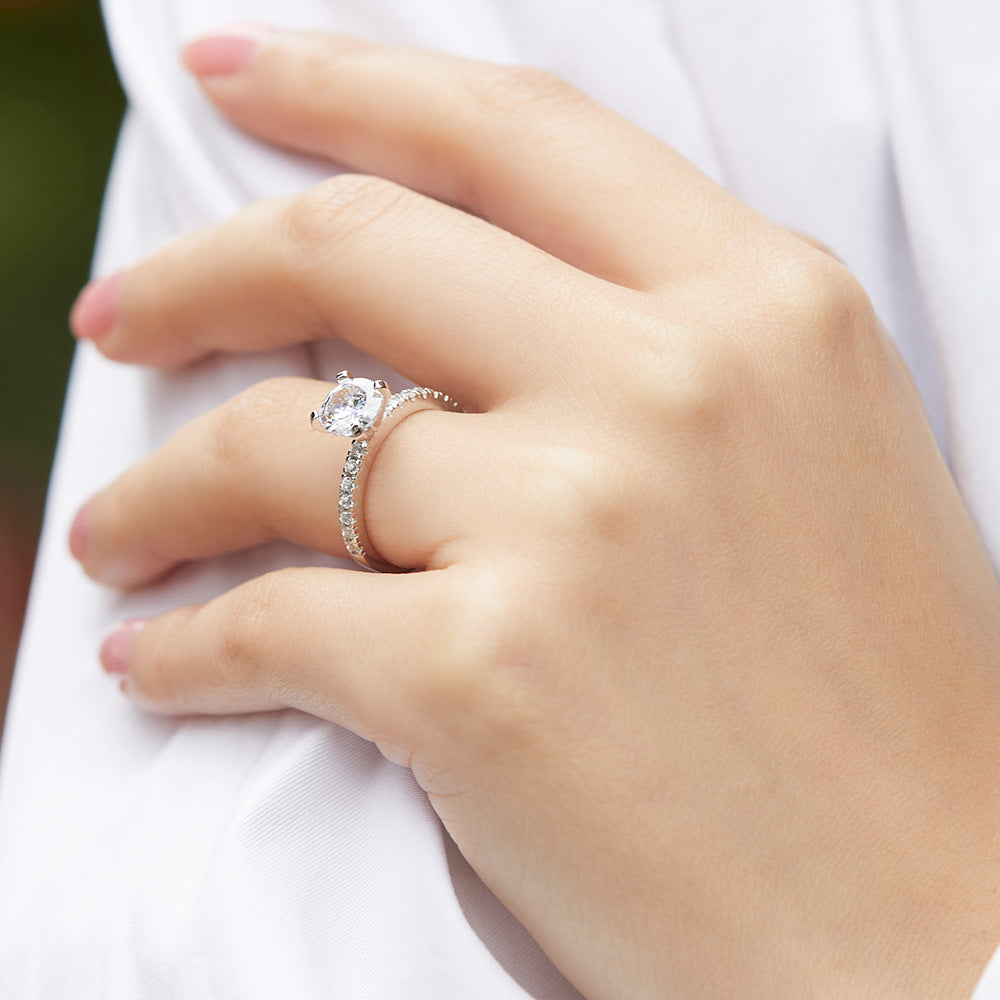 Plural diamond encrusted ring