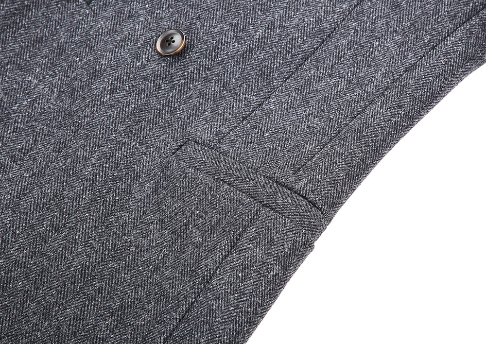 【IN STOCK】Men Wool Coat Mens DB Overcoat Men's Peaked Lapel Double Breasted Slim Wool Long Pea Coat