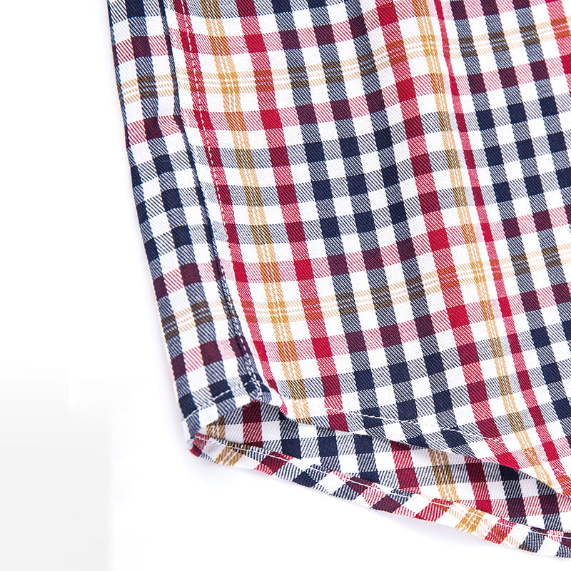 【SAMPLE PRICE】Casual Shirts Cotton Men's Pattern Short-Sleeve Business Office Wear
