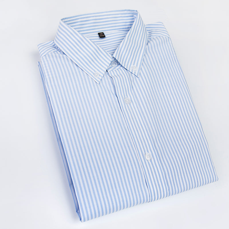 【SAMPLE PRICE】Casual Shirts Men's Cotton Long-Sleeve Stripe Dress Shirts