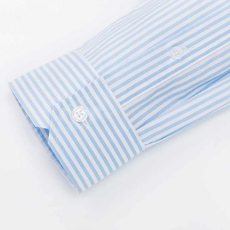 【SAMPLE PRICE】Casual Shirts Men's Cotton Long-Sleeve Stripe Dress Shirts