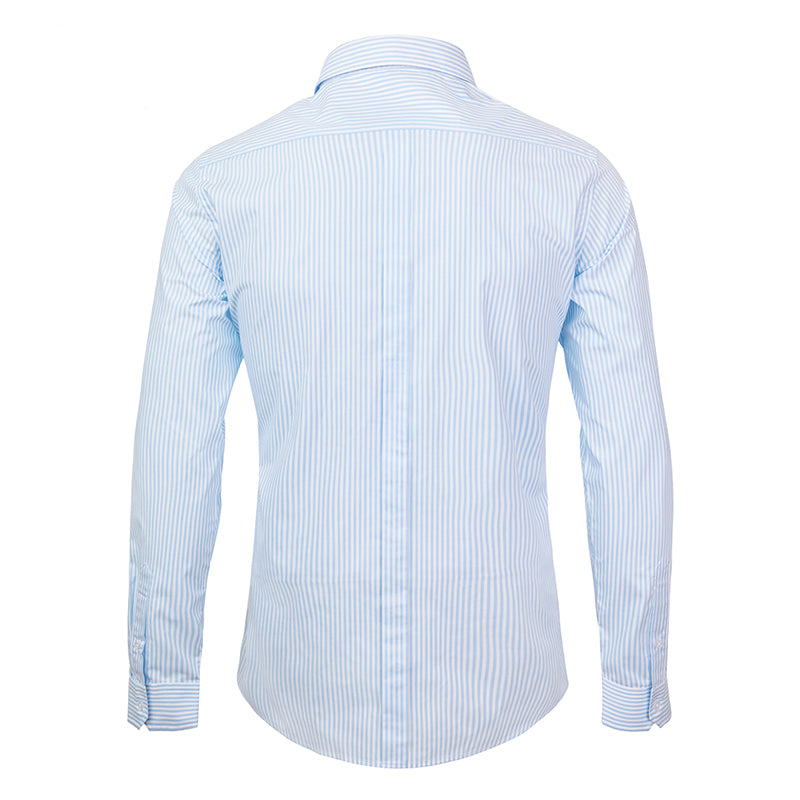 【SAMPLE PRICE】Casual Shirts Men's Cotton Long-Sleeve Stripe Dress Shirts