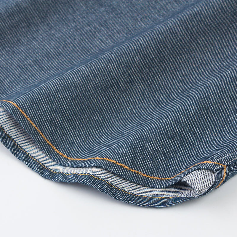 【SAMPLE PRICE】Causal Shirts Cotton Men's Fashion Style Short-Sleeve Jeans Shirts