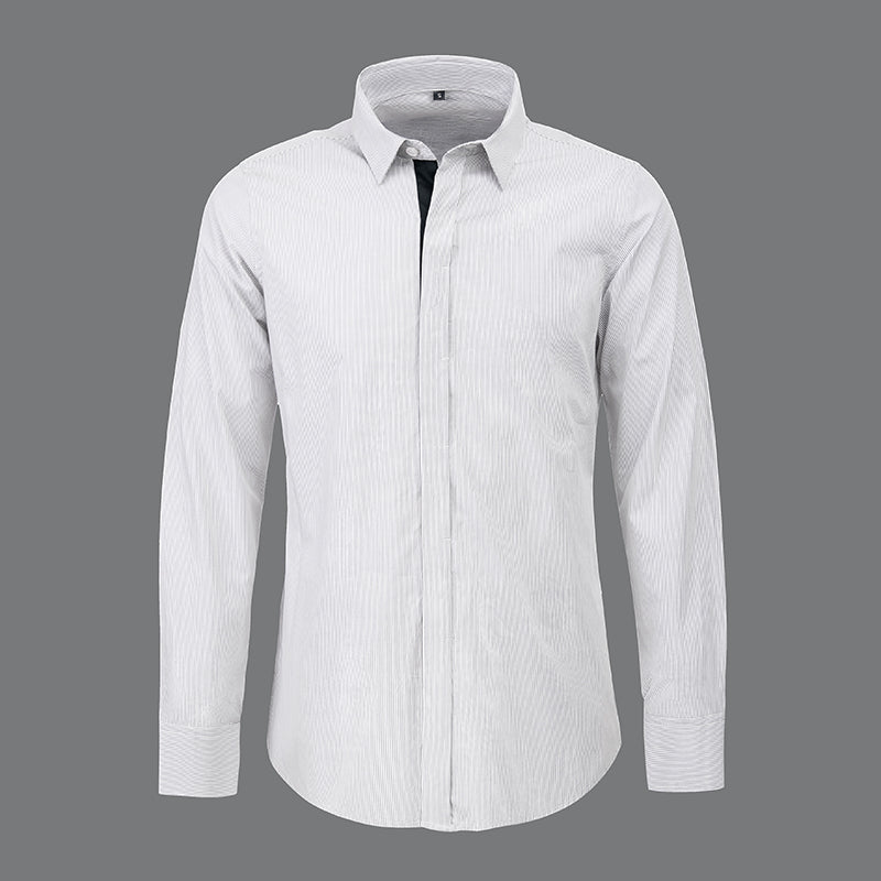 【SAMPLE PRICE】Formal Shirts Cotton Men's Blank Plain White Casual Long-Sleeve Business