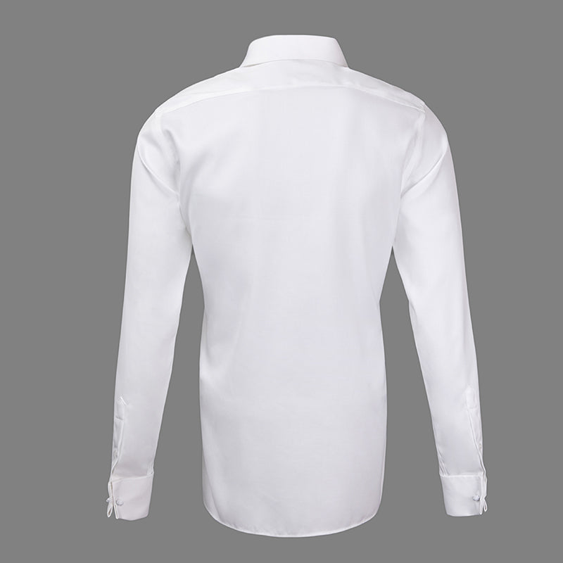 【SAMPLE PRICE】Formal Shirts Cotton Men's White Long-Sleeve Plus Size Memory