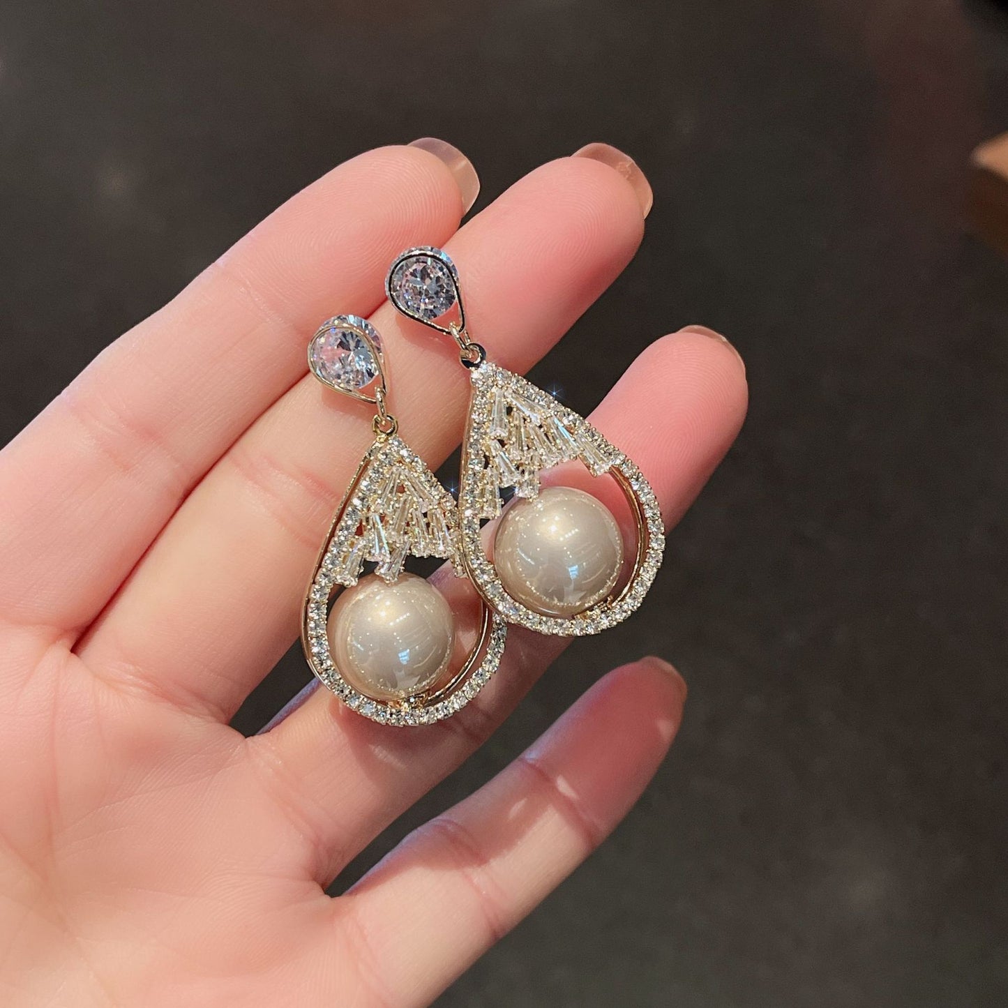 Pearl earrings