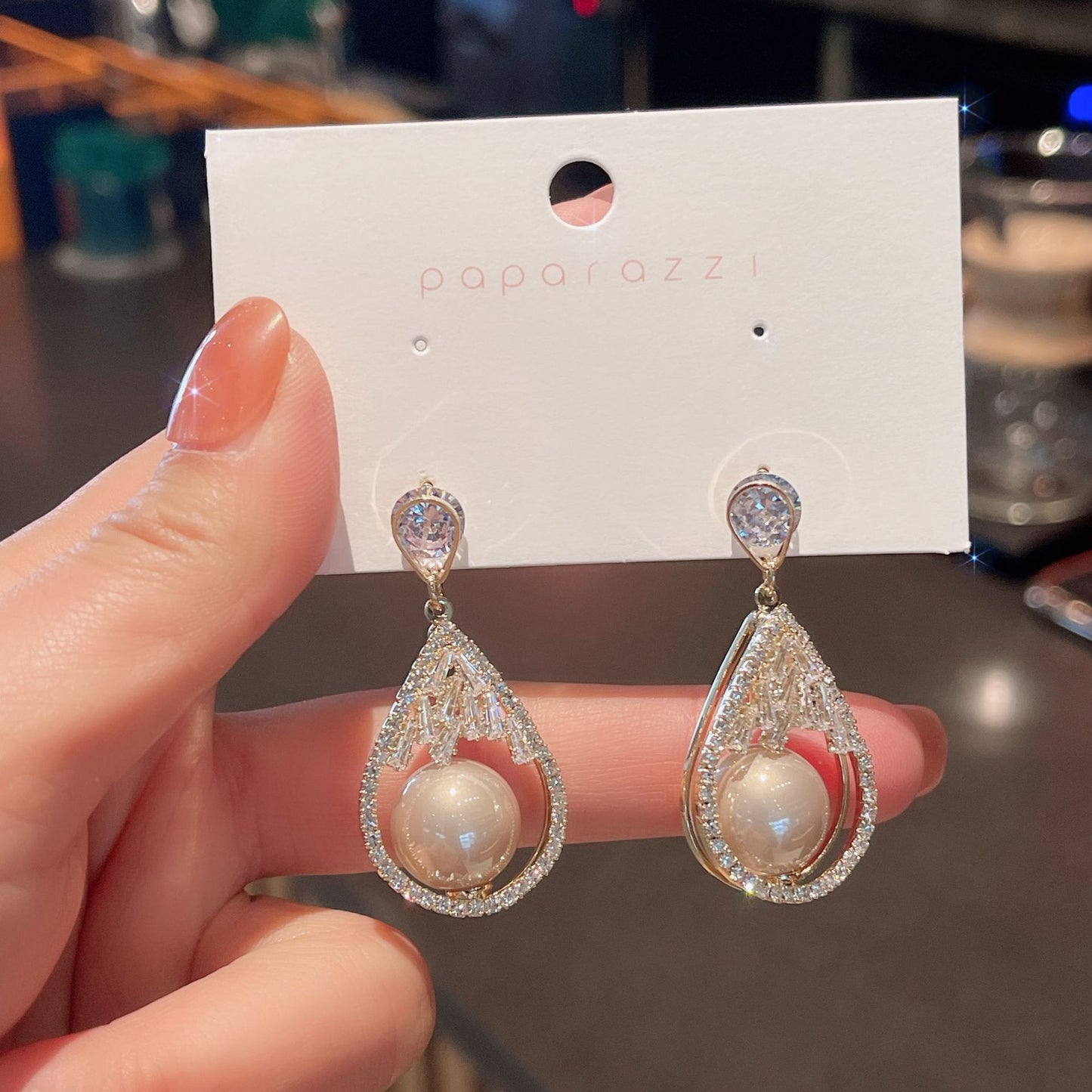 Pearl earrings