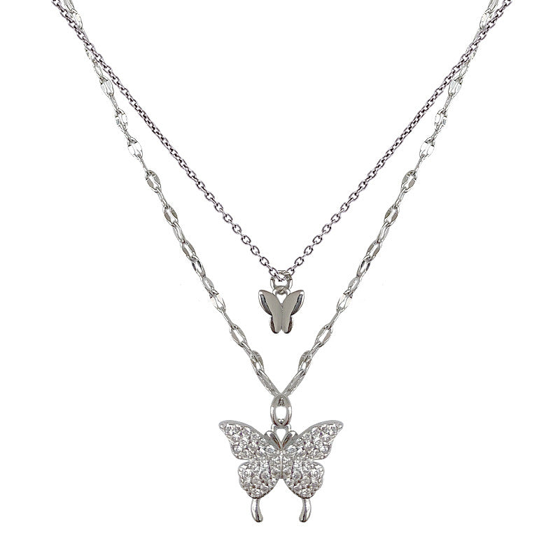 Full Diamond butterfly Necklace