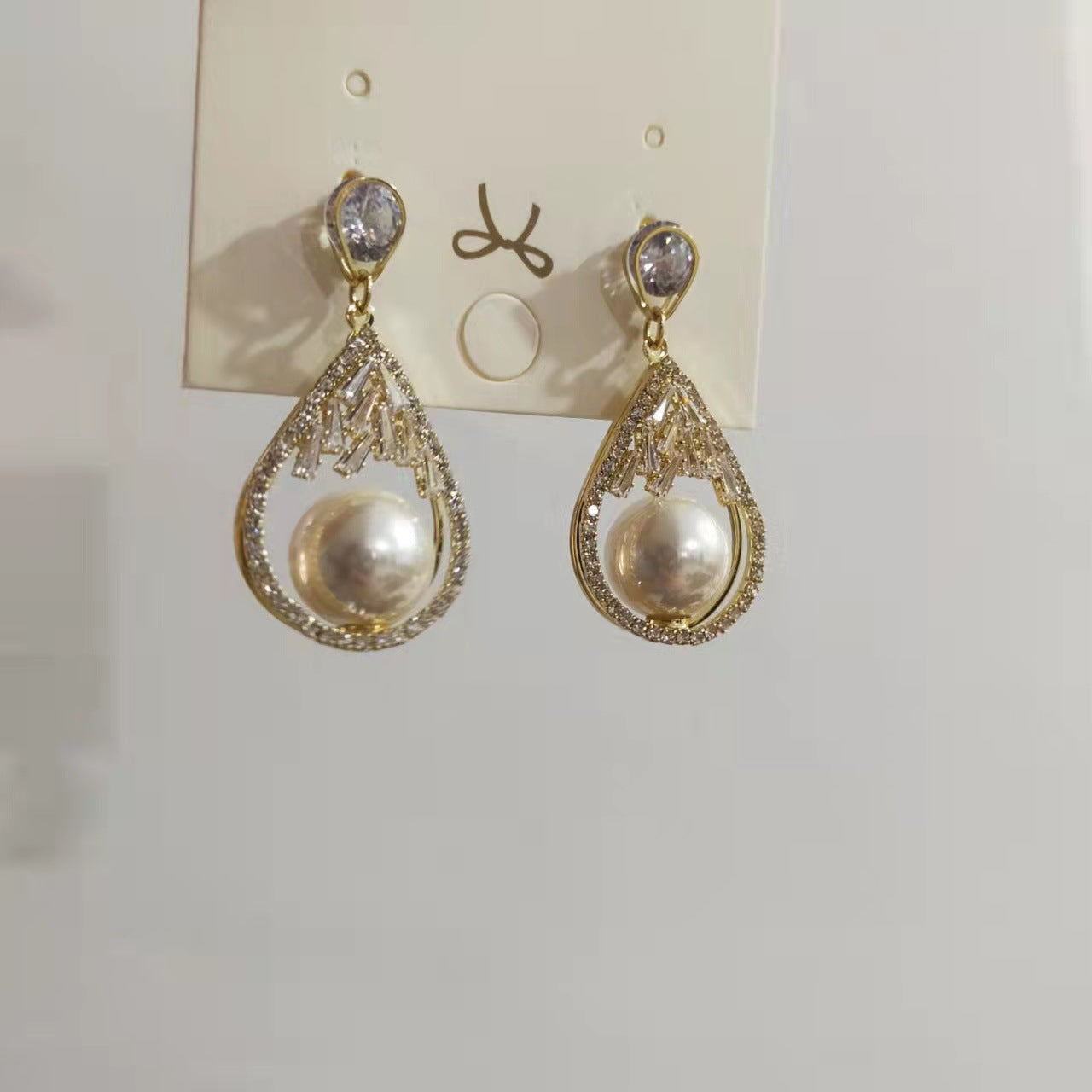 Pearl earrings