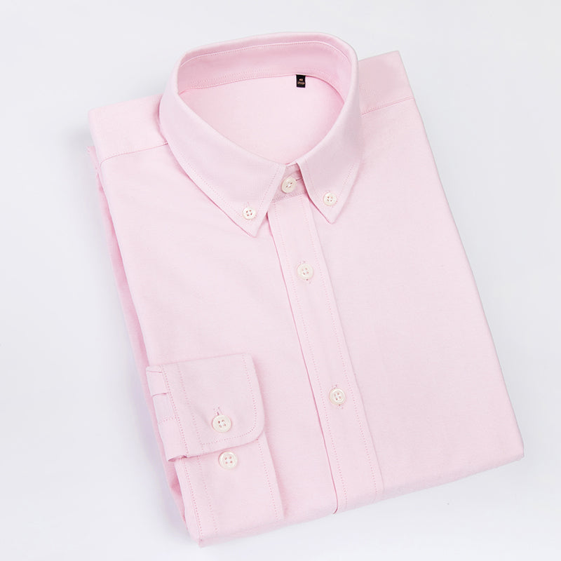 【SAMPLE PRICE】Oxford Shirts Cotton Men's Best Selling Type Logo Dress