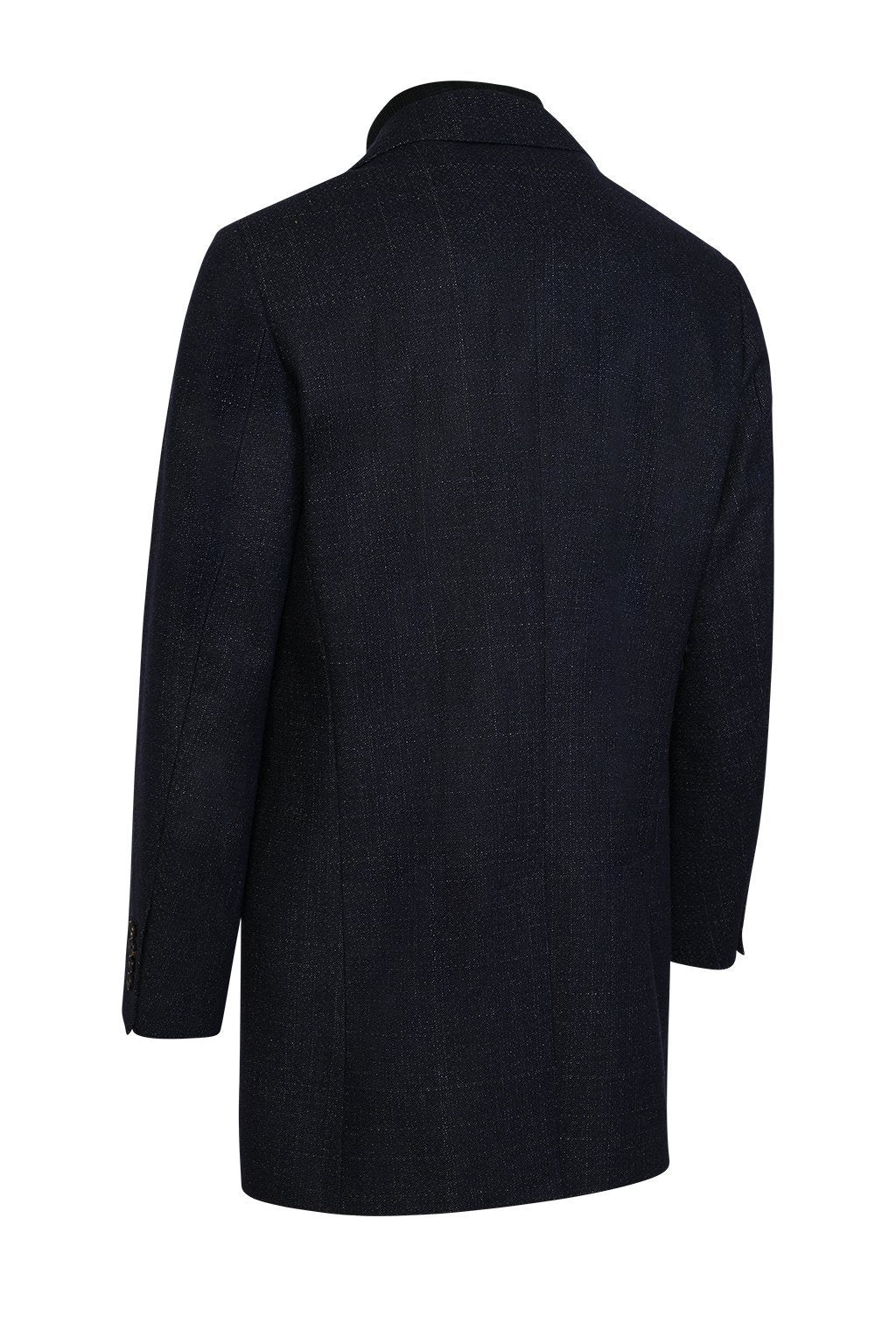 【IN STOCK】Men's cashmere wool overcoat,lay down collar with removable bib