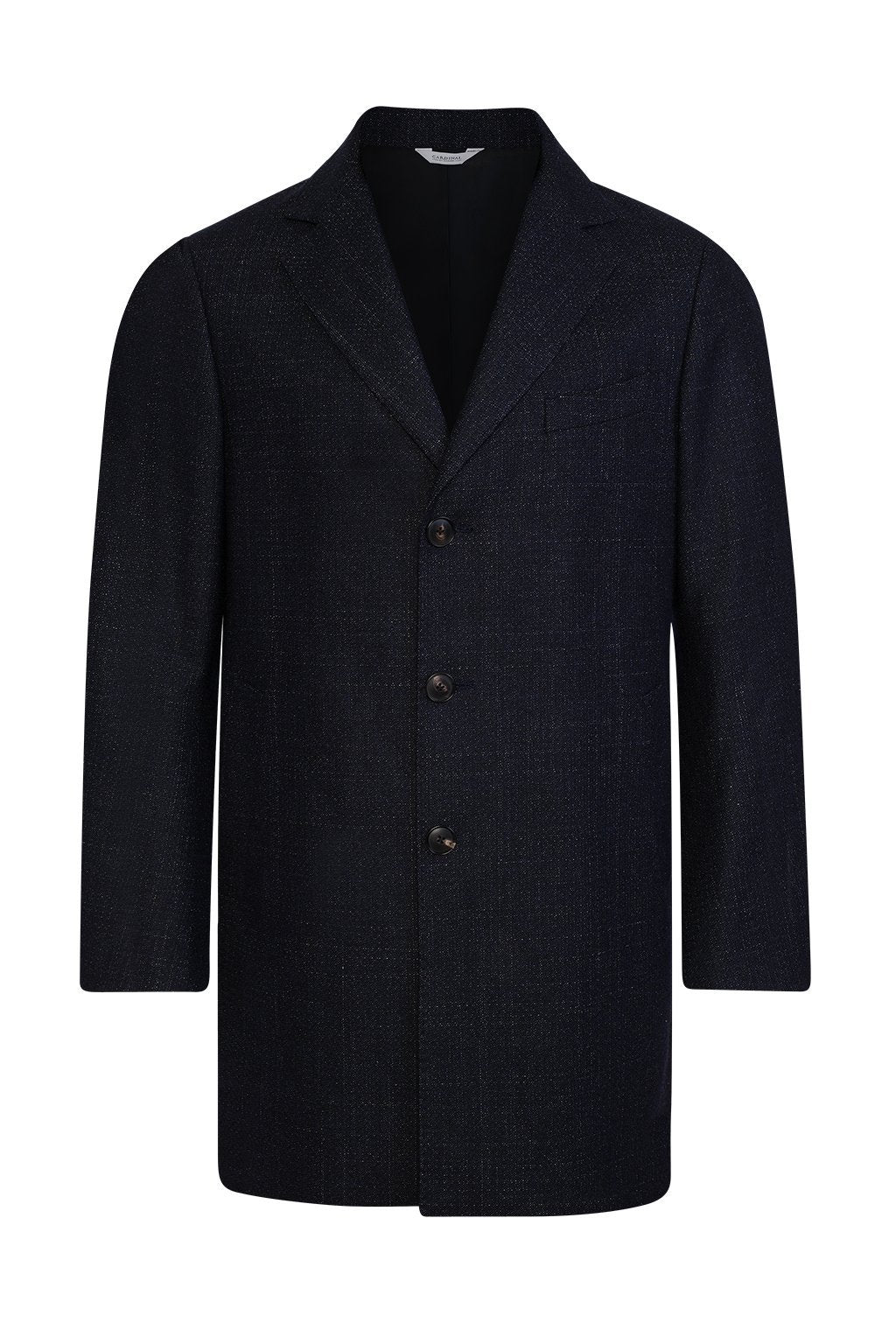 【IN STOCK】Men's cashmere wool overcoat,lay down collar with removable bib